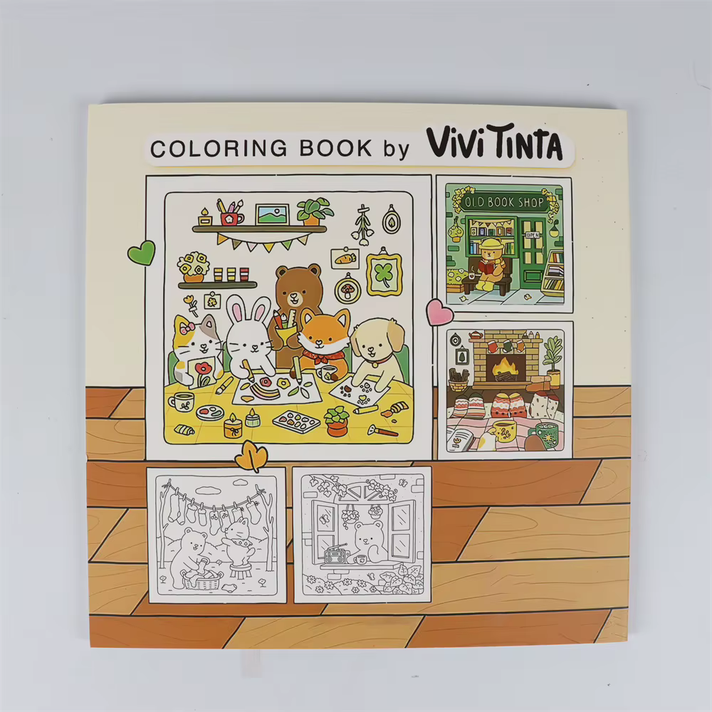 Livre de coloriage d'animaux mignons pour adultes et adolescents
