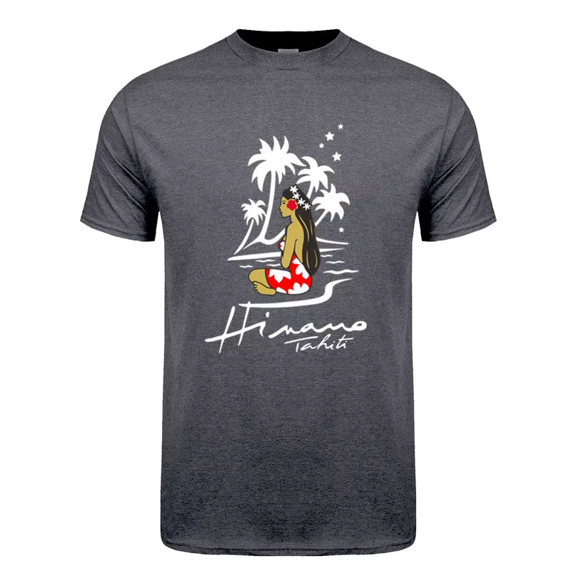 Hinano Tahiti bière t-shirt été hommes coton à manches courtes T-shirts