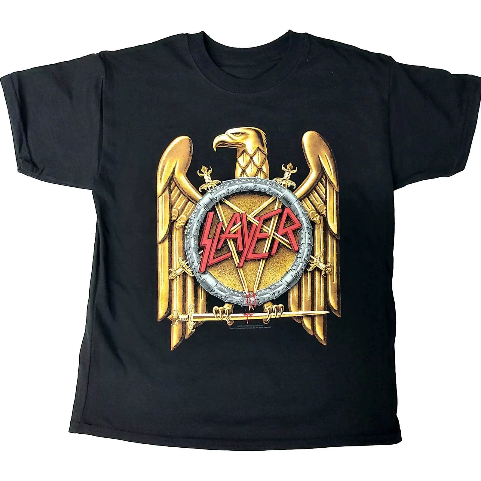 T-Shirt en coton avec image de la bande Hell Awaits Slayer