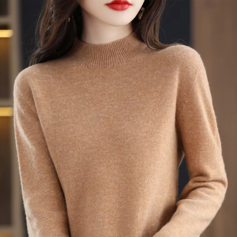 100% laine mérinos cachemire pull femmes tricoté