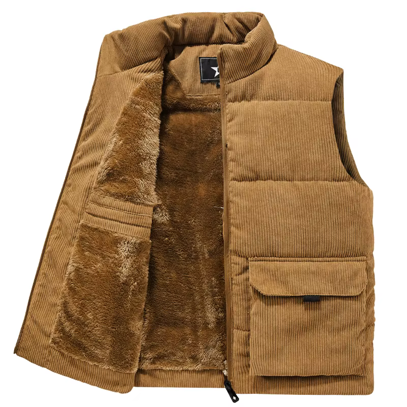 Nouveau gilet hommes hiver vestes sans manches