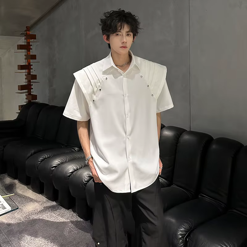 Chemise d'été à manches courtes pour hommes
