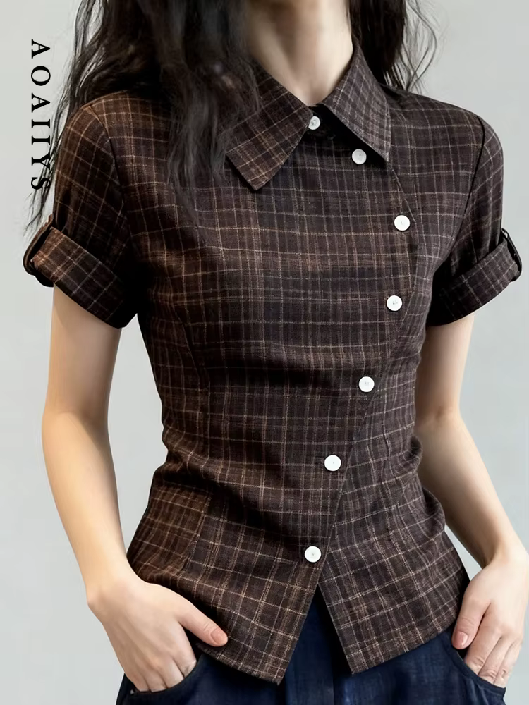 Aoaiiys T-shirt tendance pour femme
