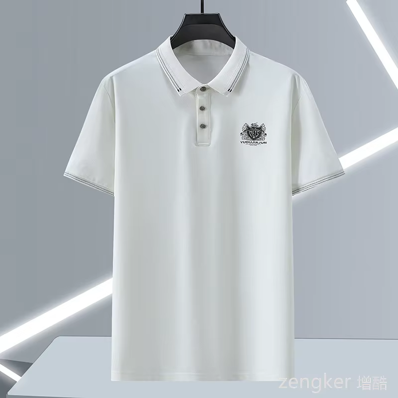Polo grande taille à manches courtes pour hommes