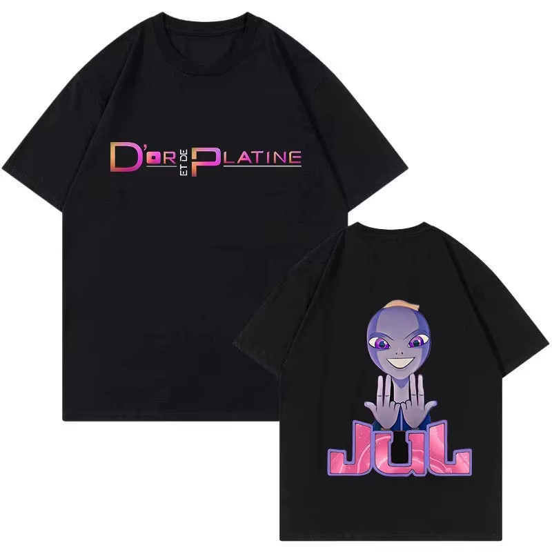 Nouveau T-shirt graphique vintage Rapper Jul pour hommes et femmes