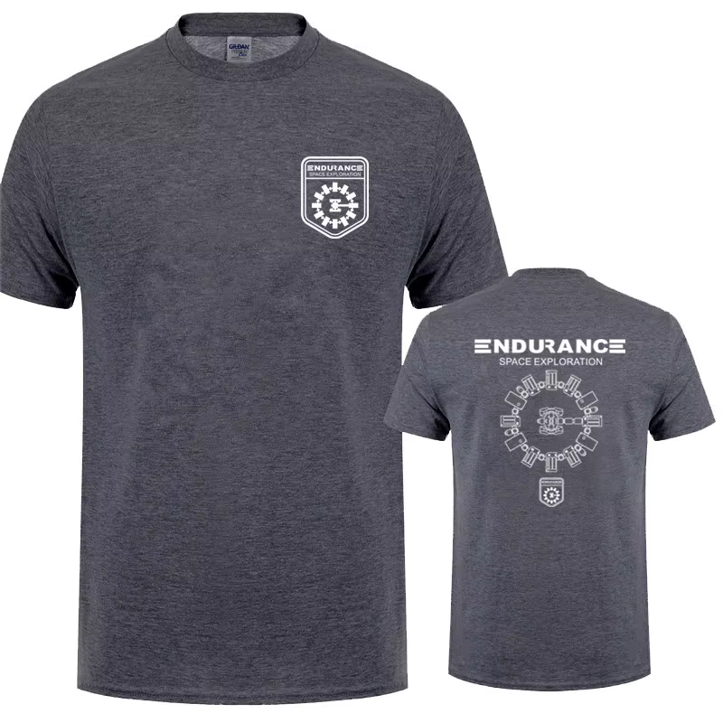 Endurance Espace Exploration Interstellaire Hommes T-shirts Stay Tars Tshirt Unisexe Chemise Décontractée Mode Classique Hauts LH-412