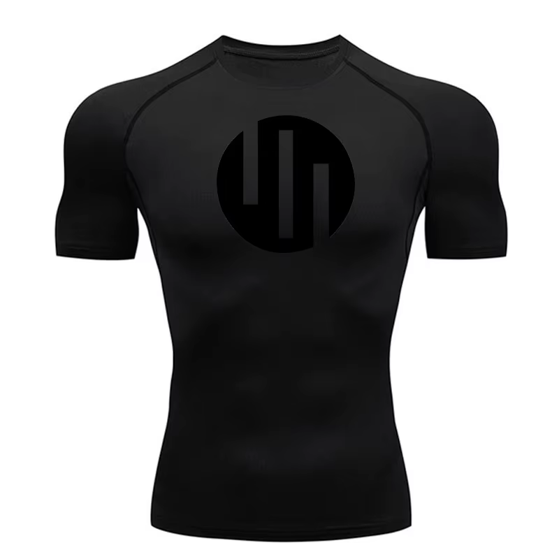 T-shirt de course à manches courtes blanc pour hommes