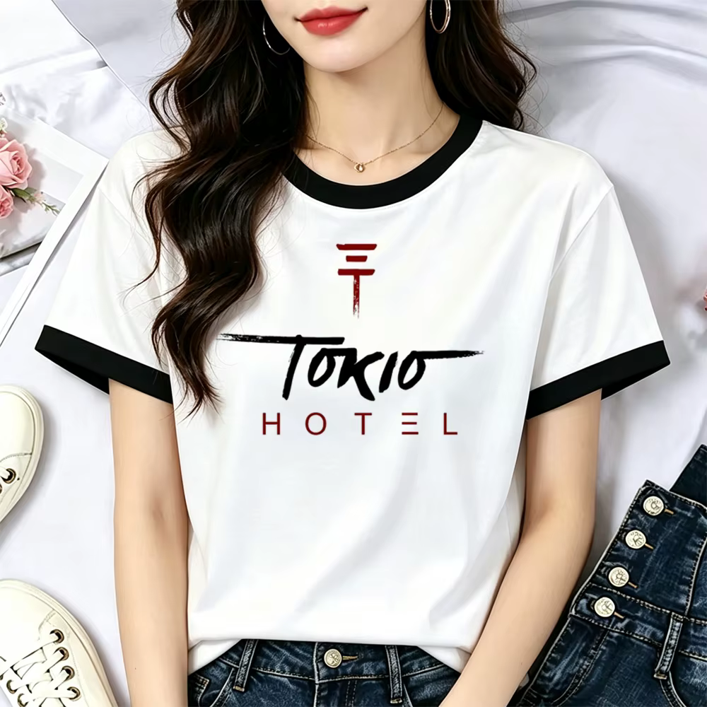 Tokio Hotel t-shirt femme dollette anime liquidation streetwear t-shirt d'été pas cher harajuku vintage graphique manga