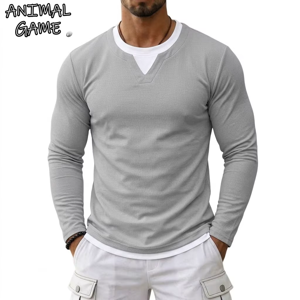 T-shirts de luxe à manches longues pour hommes – Marques décontractées