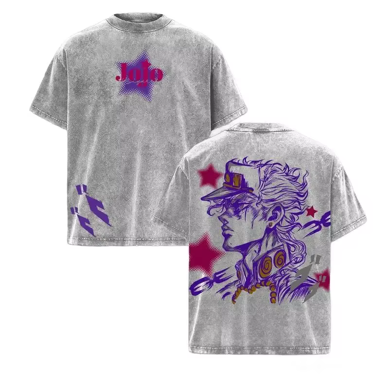 T-shirt Anime JoJo's Bizarre Adventure Kujo Jotaro pour Homme