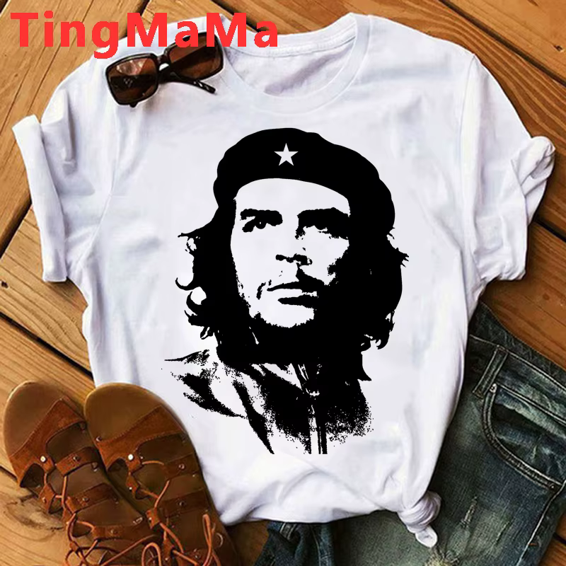 Cuba t-shirt hommes Che Guevara hauts T-shirts dessin animé