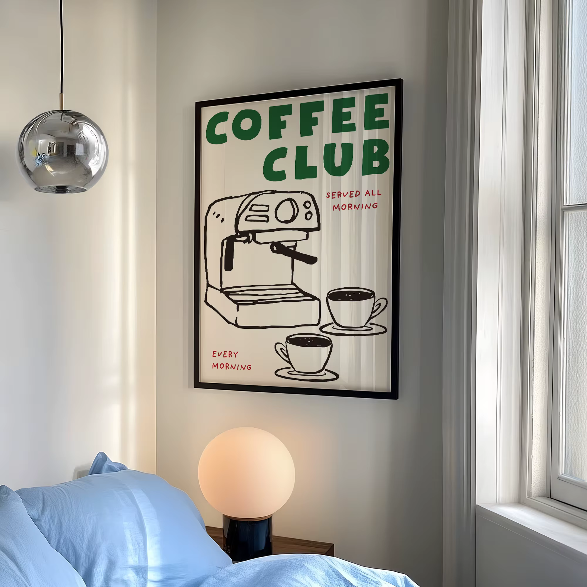Affiche de cuisine Vintage pour Club de café