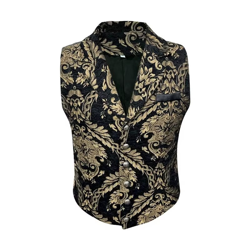 Gilet Homme Tendance Style Coréen à Bouton Unique