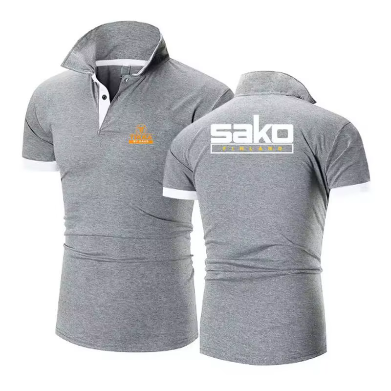 Tikka By Sako Finlande armes à feu Logo 2025 hommes nouveaux Polos d'été chemises respirant à manches courtes mode décontracté coupe ajustée haut à revers
