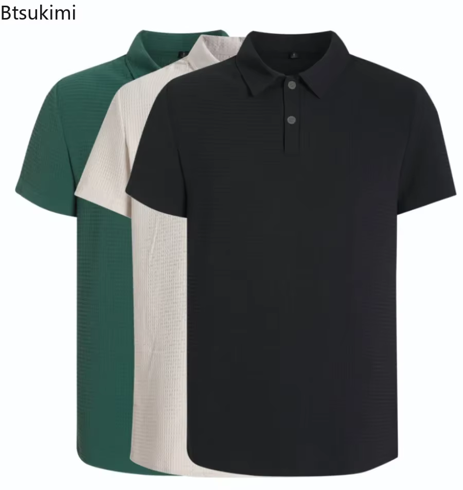Polo homme uni slim de qualité supérieure