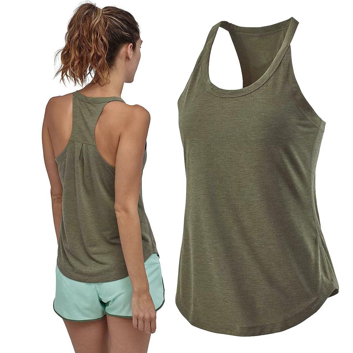 FibrRacerback-Haut de yoga à séchage rapide pour femme
