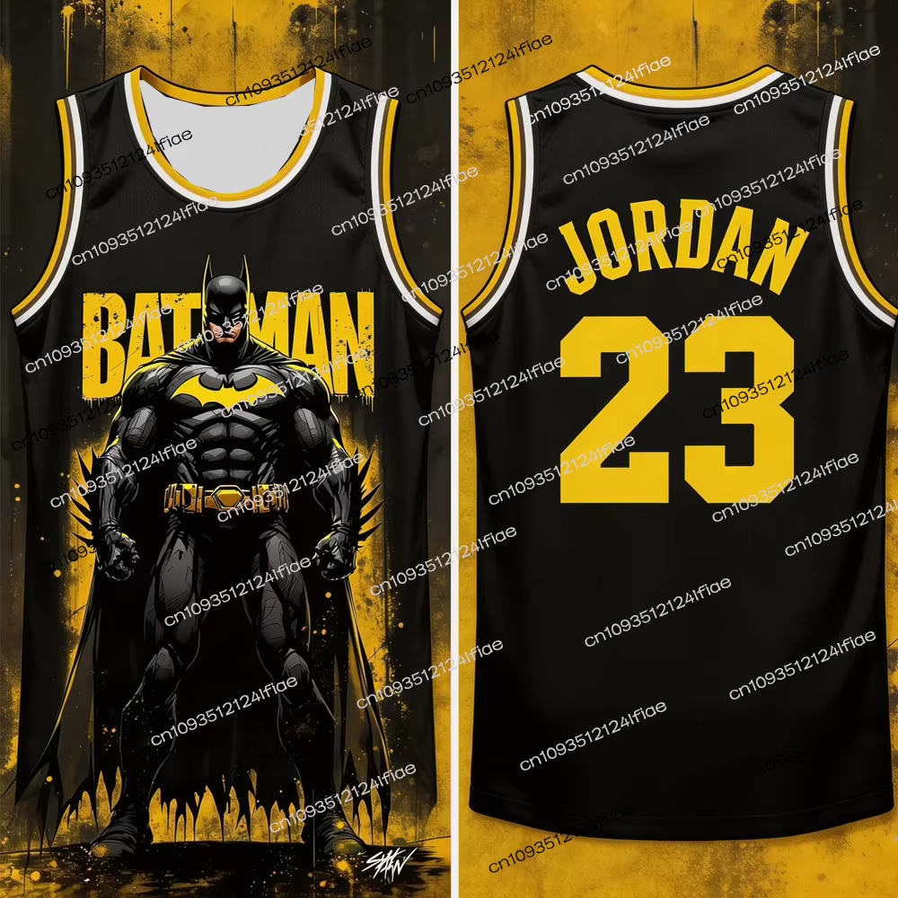 Nouveau Maillot de Basketball Batman Jordan pour Homme 2026