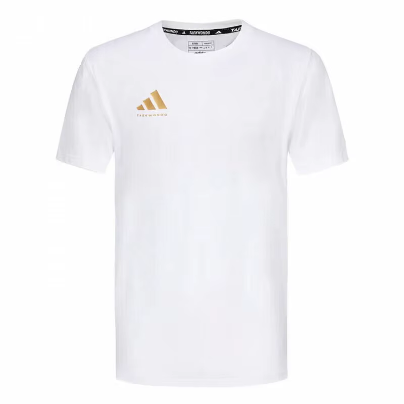 T-shirt unisexe adidas blanc à col rond