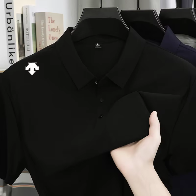 Polo brodé pour homme – T-shirt de sport tendance