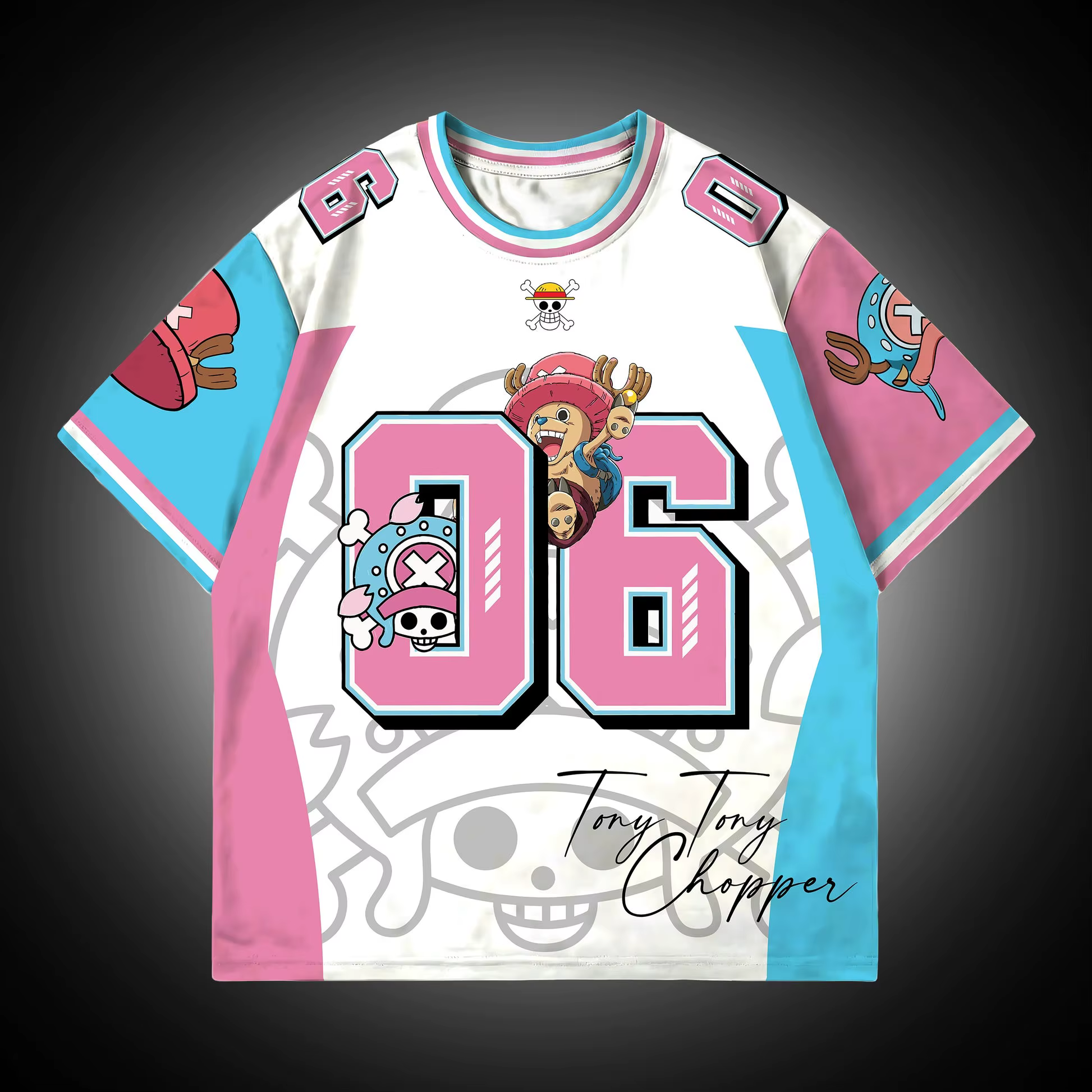 T-shirt imprimé en 3D Tony Chopper pour adultes et enfants