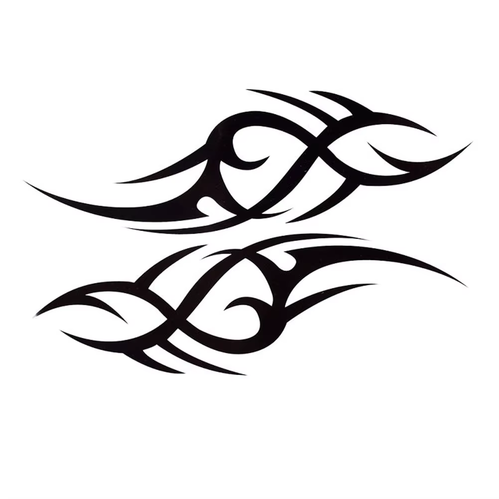 Autocollants de tatouage 3D demi-manche pour hommes, mode élégante, art corporel cool, bras temporaire, totem, 1 pièce