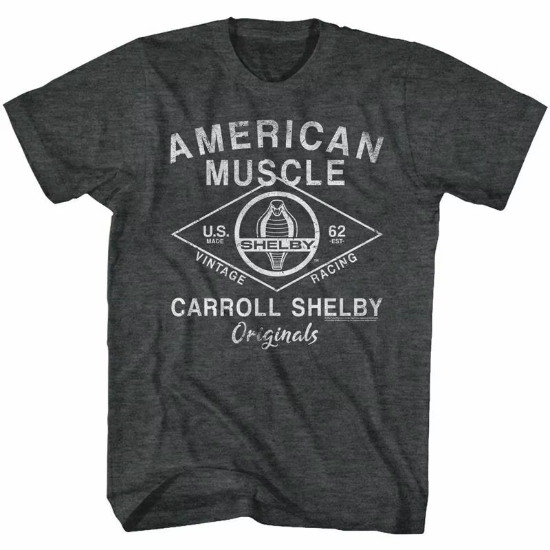 Shelby t-shirt américain Muscle originaux noir chiné