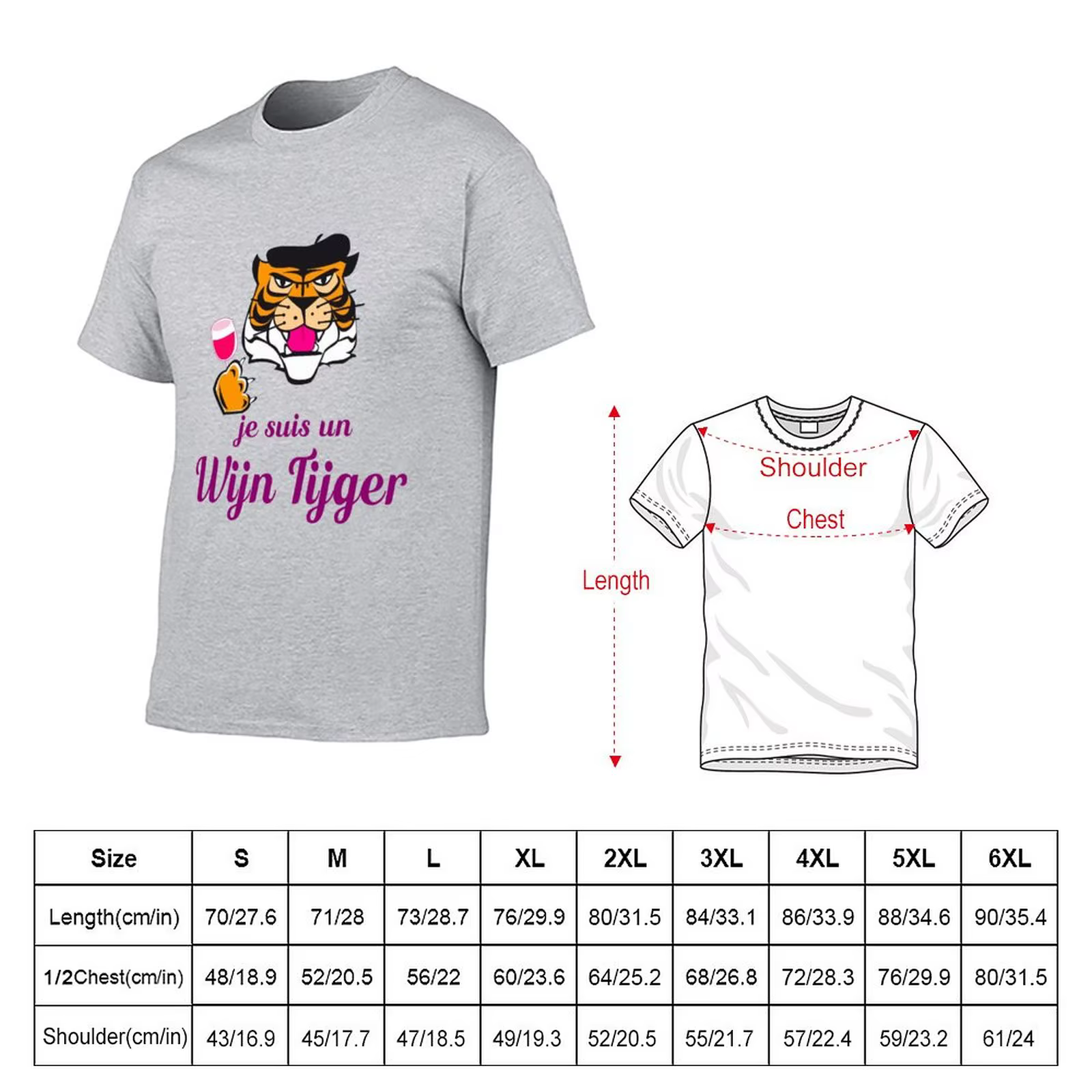 T-shirt manches courtes homme, vêtement sublime, cadeau parfait