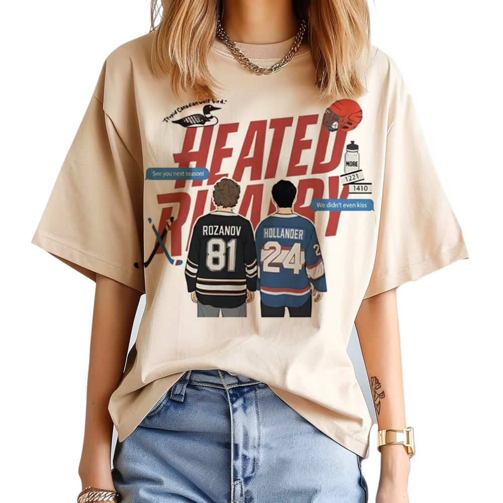 T-shirt Rivalité Chauffante pour Femme, Confortable et Doux, Cadeau pour Fans, Streetwear Psychédélique Harajuku