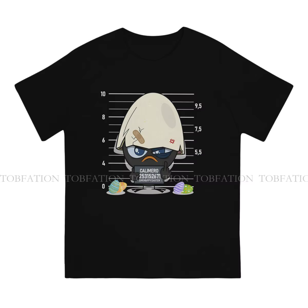 T-shirt homme criminel Calimero dessin animé Animation col rond manches courtes 100% coton