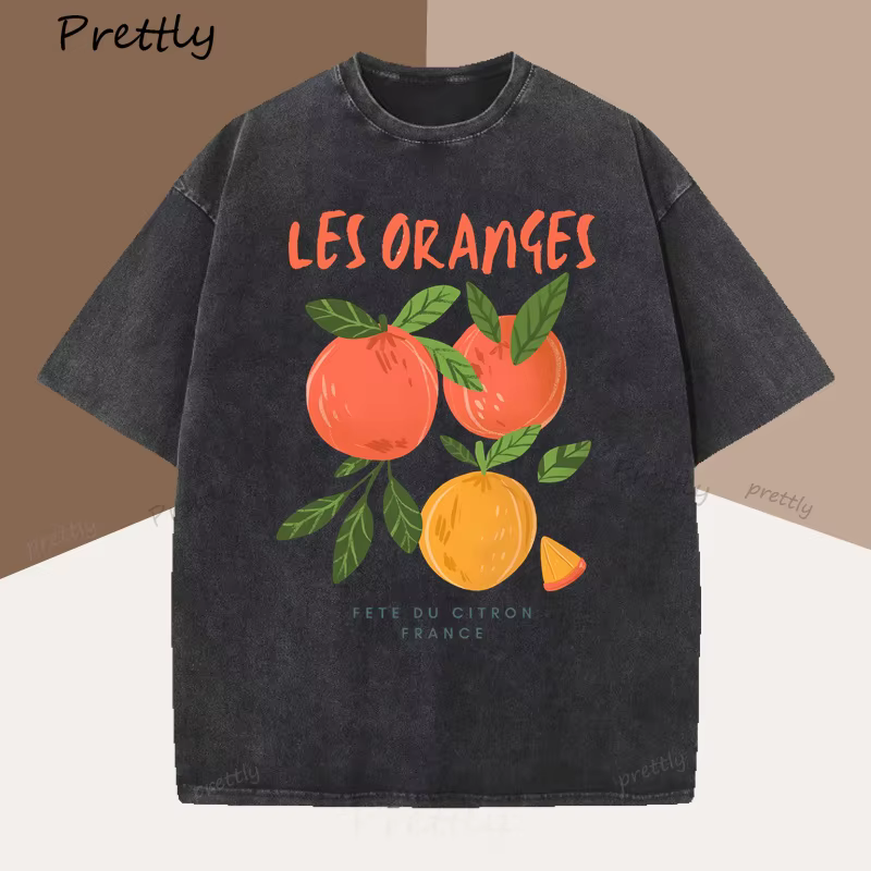 T-shirt fruits Orange France