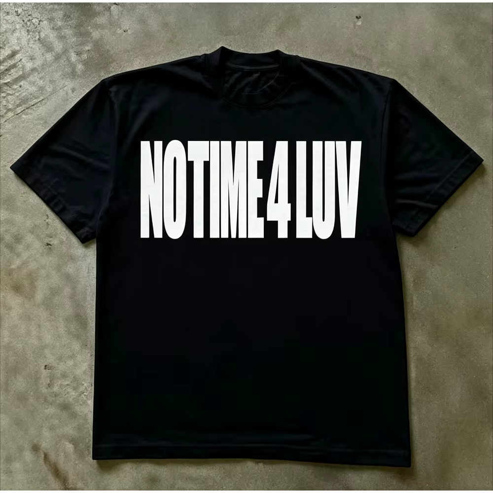 Nouveau T-shirt graphique NO TIME 4 LUV 2026 pour homme
