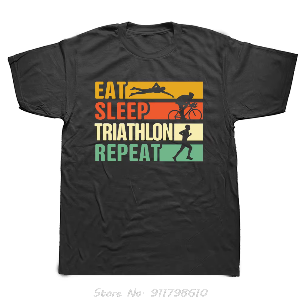 Vêtements pour hommes nouveauté Triathlon nageur vélo course surdimensionné T-shirt Streetwear Fitness