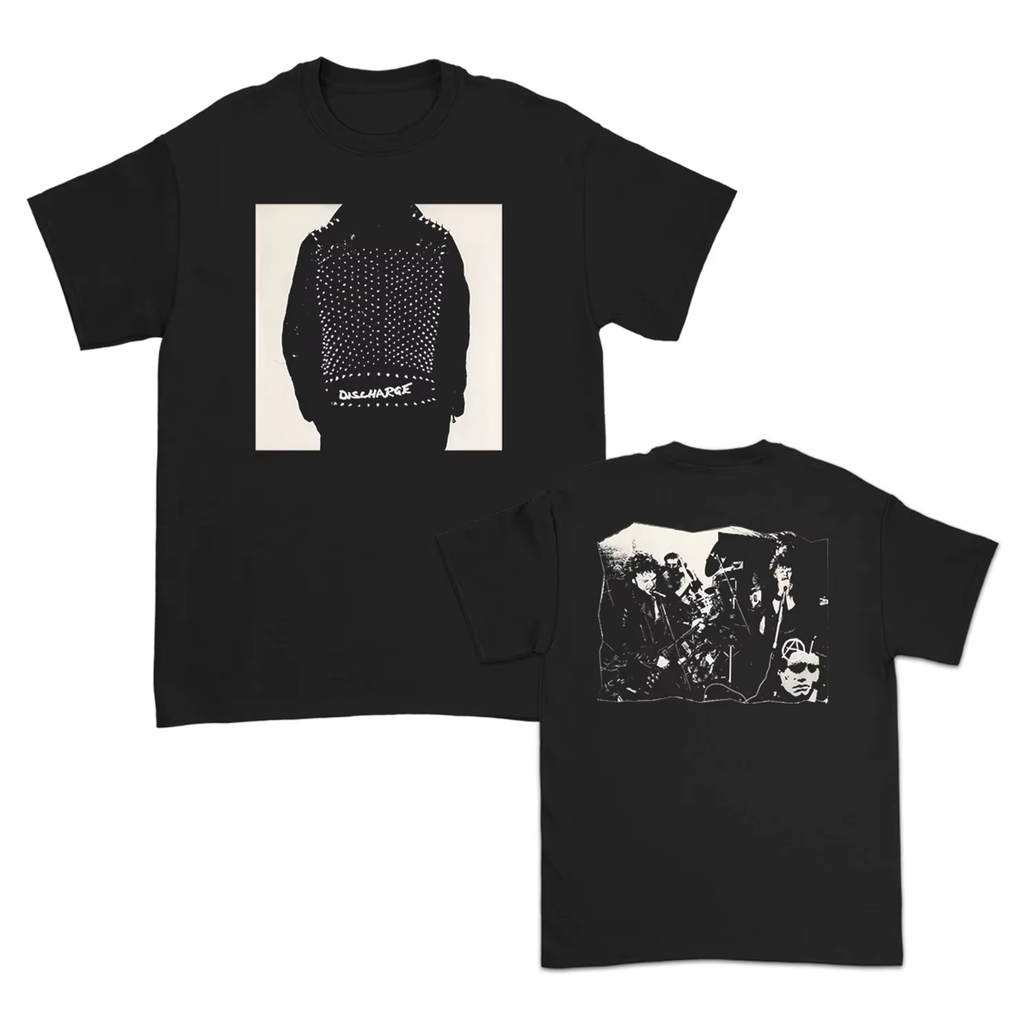 T-shirt punk en coton à manches courtes avec motif de groupe britannique