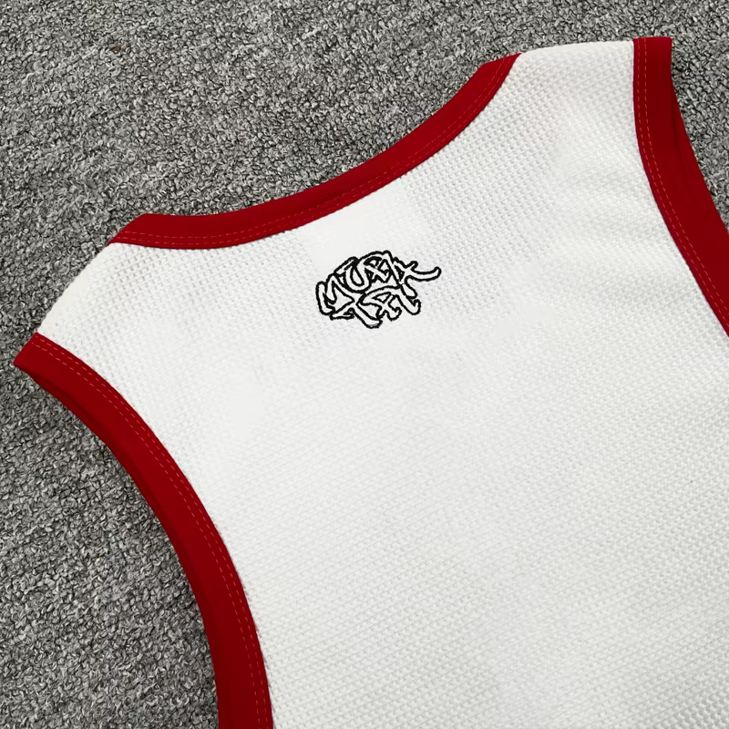 Débardeurs Tendance Été Mertre Streetwear – Gilet Décontracté de Haute Qualité avec Broderie Logo et Motif à la Mode