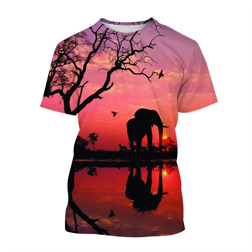 T-shirt à manches courtes et col rond pour homme
