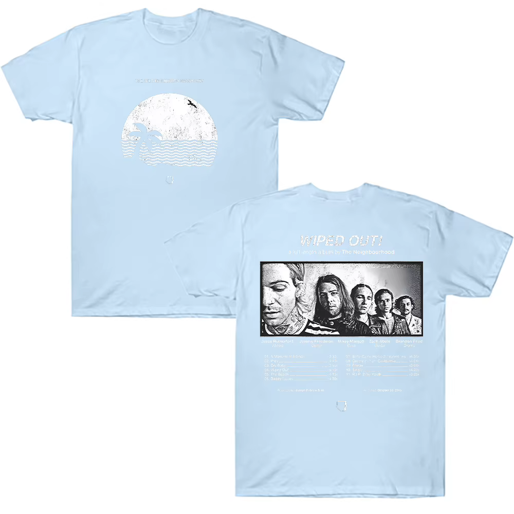 Essuyez! Album t-shirt le quartier vêtements d'été unisexe mode chemise décontractée hommes femmes esthétique pur haut en coton Streetwear