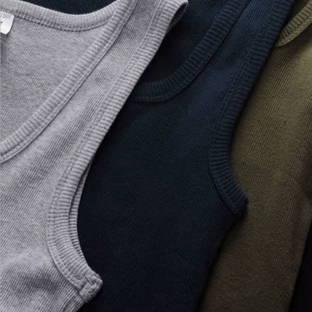 Offre spéciale été hommes vêtements femmes basique élastique débardeur pur coton sans manches