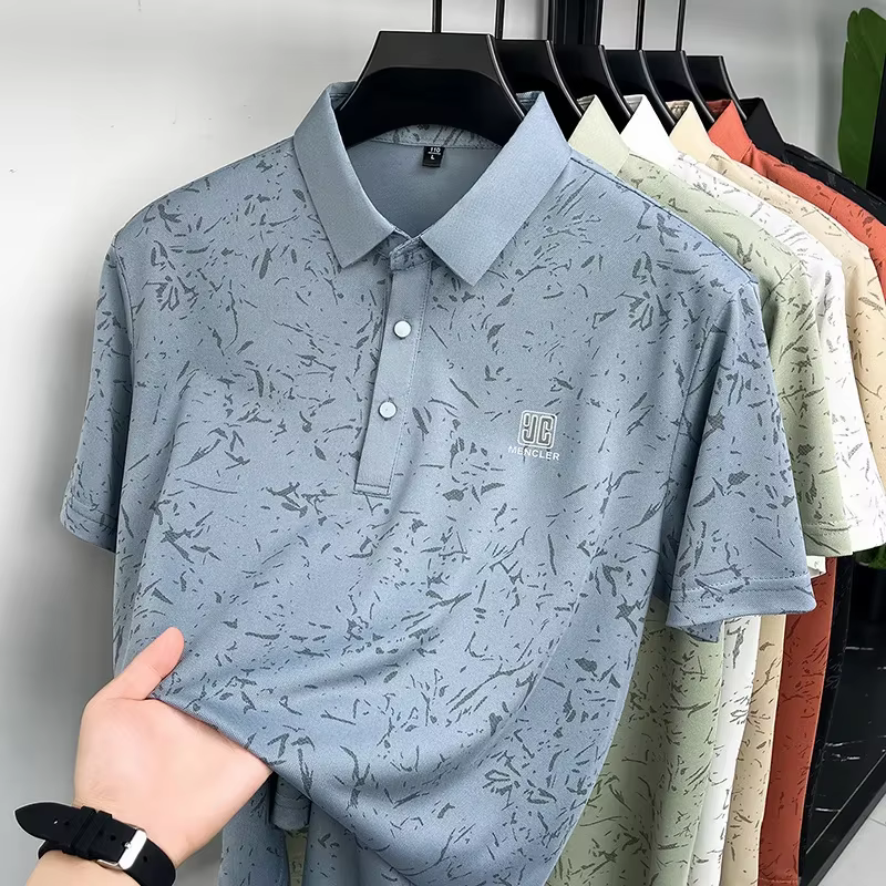 Polo à manches courtes pour homme avec revers