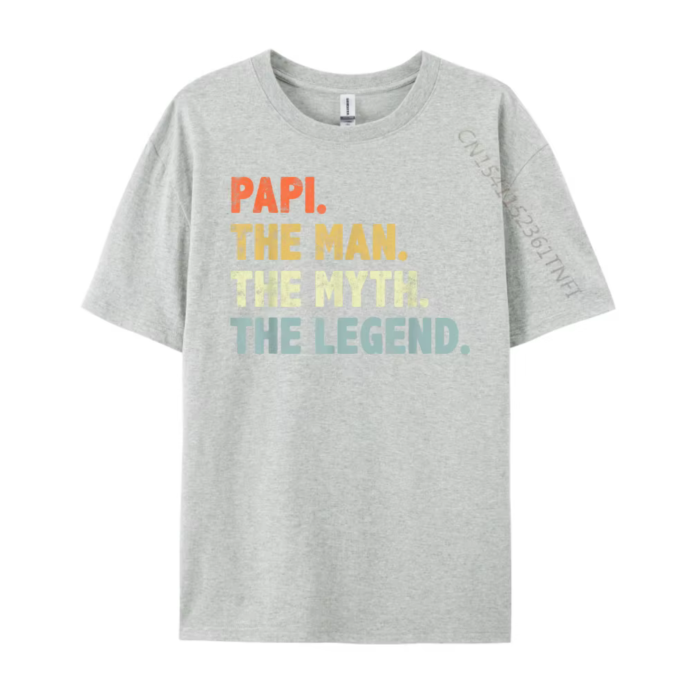 Papi l'homme mythe légende fête des pères pour grand-père hommes t-shirts graphiques T-Shirt de luxe