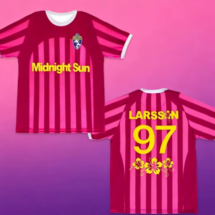 T-shirt de football 3D respirant Zara Larsson Midnight Sun 2026 pour femme