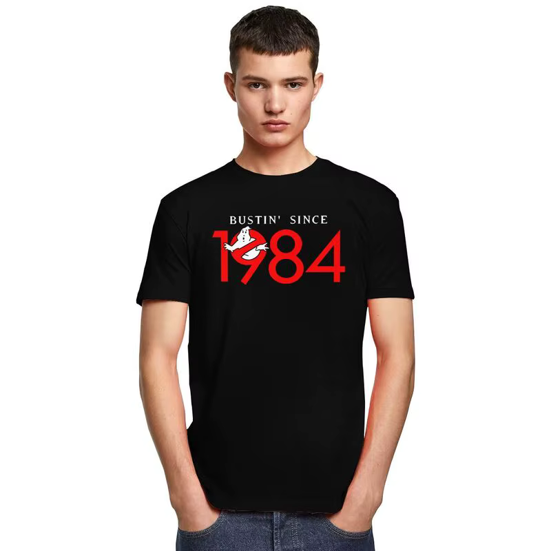 Bustin depuis 1984 Ghostbusters T-shirts pour hommes manches courtes t-shirt surnaturel fantôme film