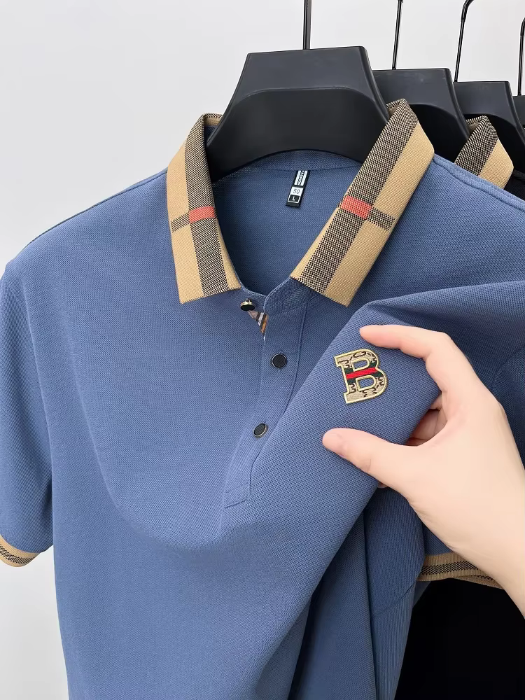 Polo à manches courtes de marque de luxe pour hommes