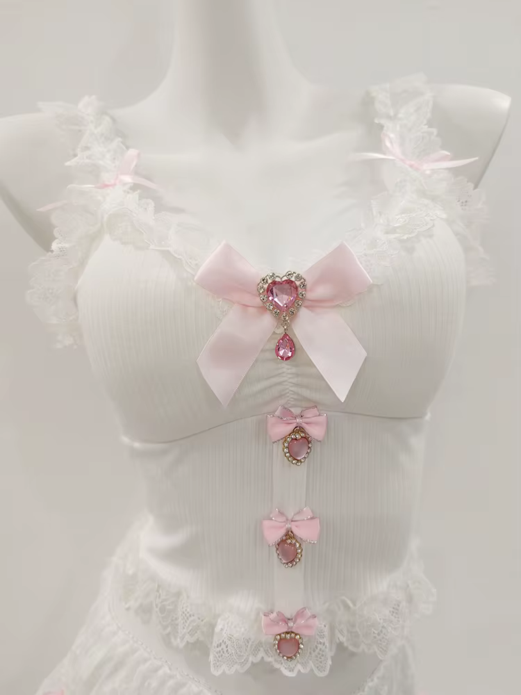 Haut court rose pour femmes