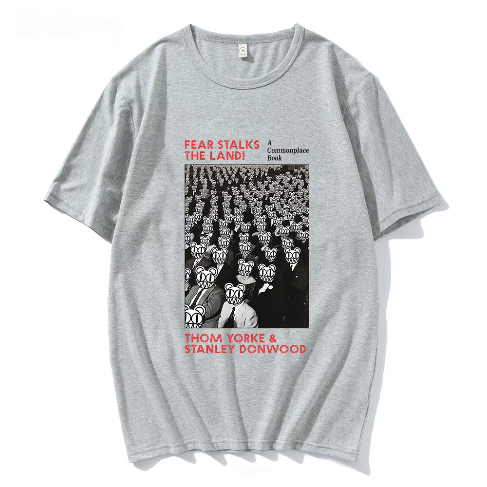 Radiohead-T-shirt à col rond pour homme et femme