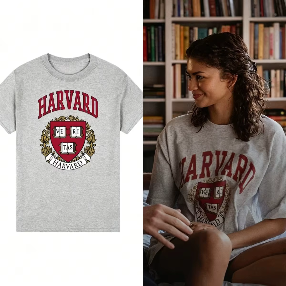 Harvard University - The Drama - Zendaya T-shirt unisexe de style masculin