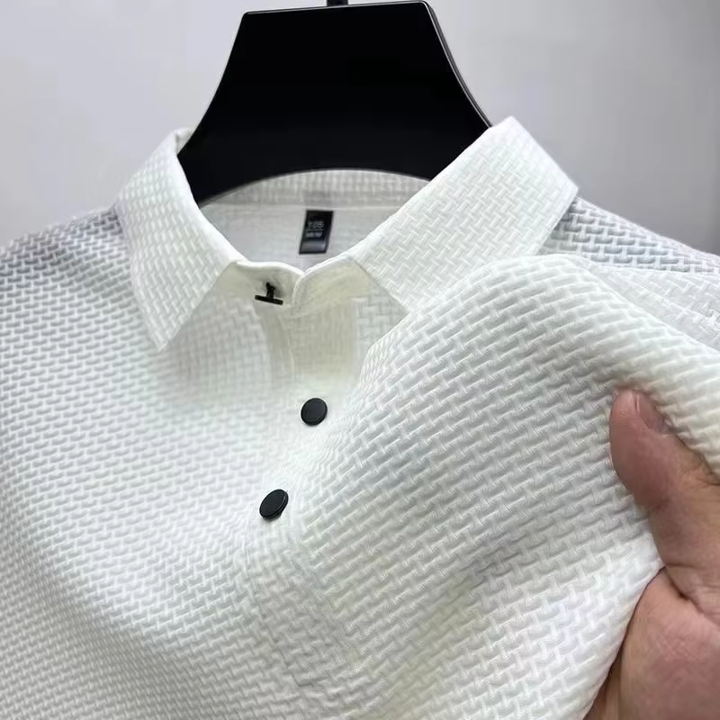 Polos de travail haut de gamme pour hommes à manches courtes