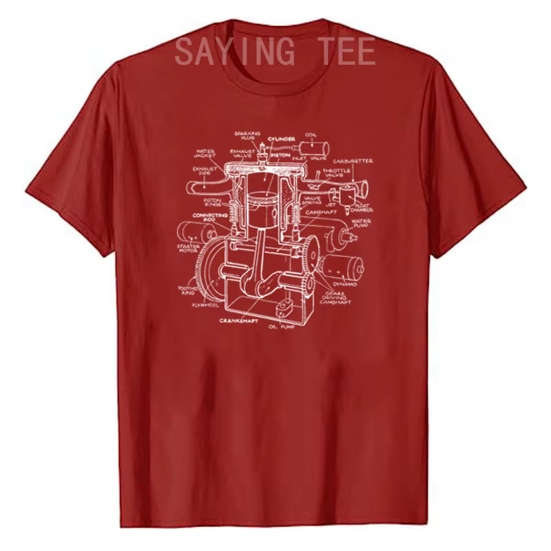 T-shirt graphique Carguy pour hommes