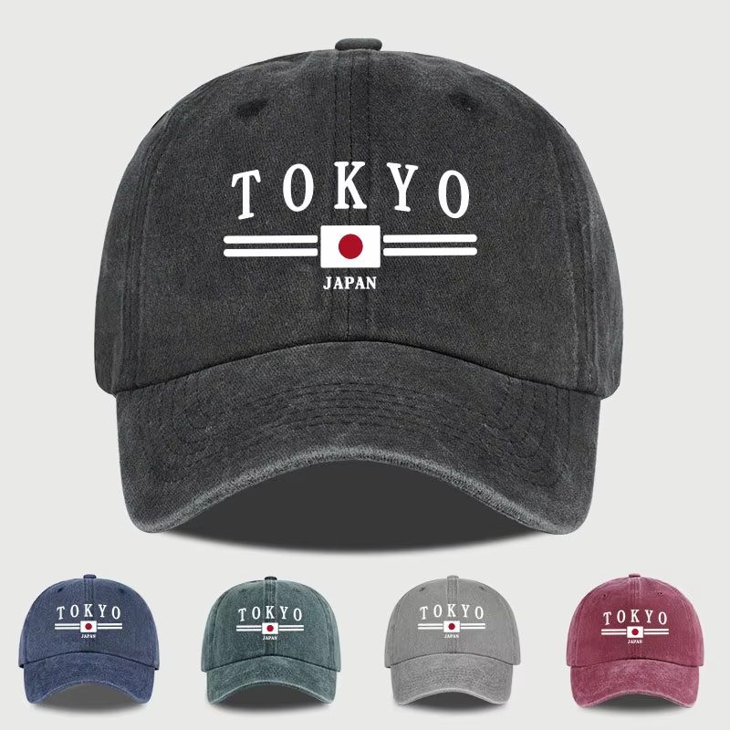 Casquette de baseball imprimée « TOKYO JAPAN »