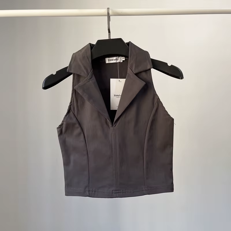 YOZOU – Polo en coton sans manches