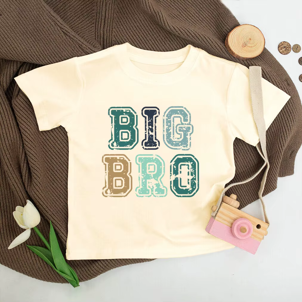 T-shirt assressentipour la famille imprimé Big Brother et Little